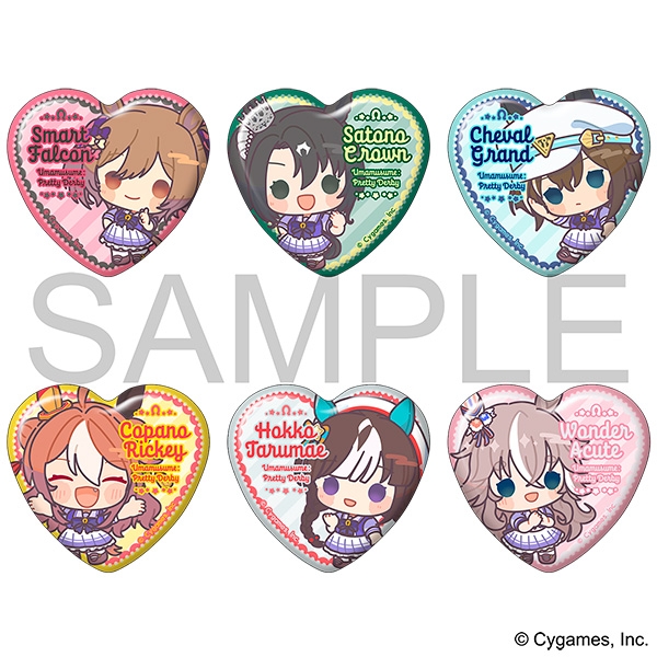 【グッズ-バッチ】ウマ娘 プリティーダービー ハート型キャラバッジコレクション/Vol.5
