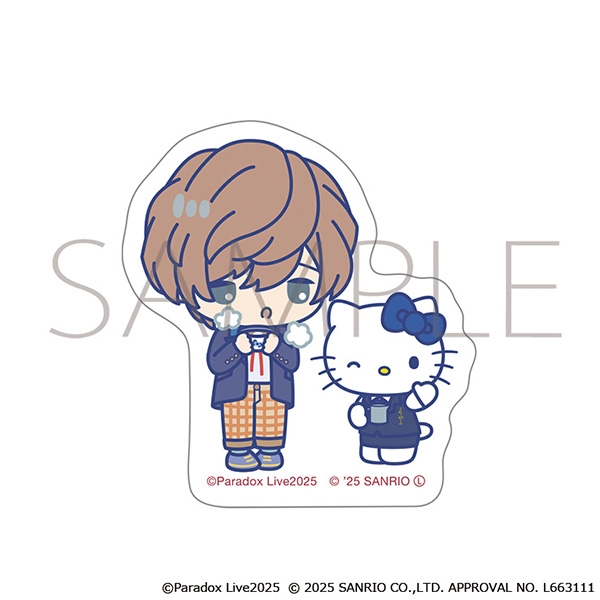 【グッズ-ステッカー】Paradox Live ステッカー/闇堂 四季×ハローキティ　サンリオキャラクターズ
