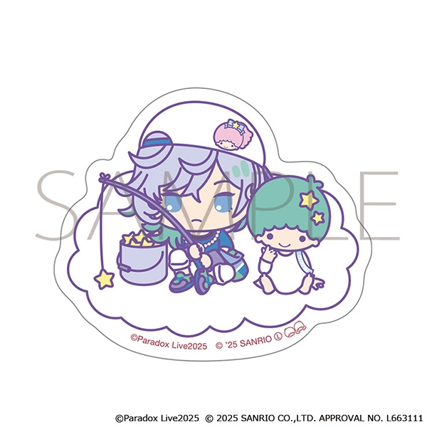 【グッズ-ステッカー】Paradox Live ステッカー/矢戸乃上 珂波汰×リトルツインスターズ　サンリオキャラクターズ
