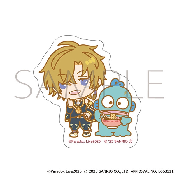 【グッズ-ステッカー】Paradox Live ステッカー/九頭竜 智生×ハンギョドン　サンリオキャラクターズ

