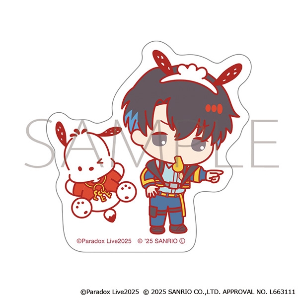 【グッズ-ステッカー】Paradox Live ステッカー/犬飼 憂人×ポチャッコ　サンリオキャラクターズ
