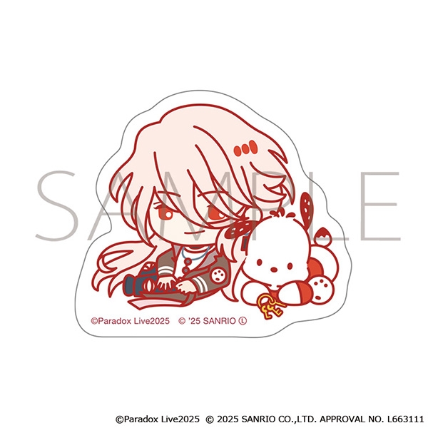 【グッズ-ステッカー】Paradox Live ステッカー/甲斐田 紫音×ポチャッコ　サンリオキャラクターズ
