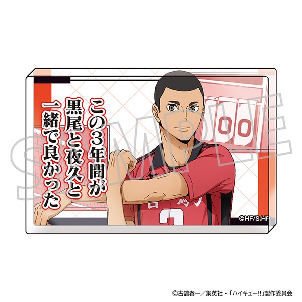 【グッズ-置きもの】ハイキュー!! アクリルブロック/海 信行
