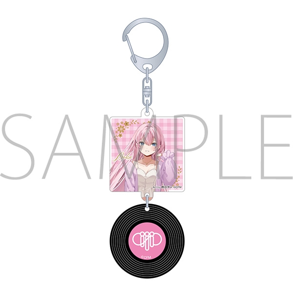 【グッズ-キーホルダー】初音ミクシリーズ レコード風キーホルダー/レジャフェス　D　巡音ルカ
