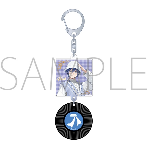 【グッズ-キーホルダー】初音ミクシリーズ レコード風キーホルダー/レジャフェス　F　KAITO
