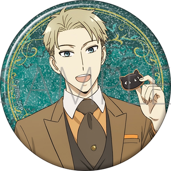 【グッズ-バッチ】SPY×FAMILY グリッター缶バッジ/ロイド・フォージャー
