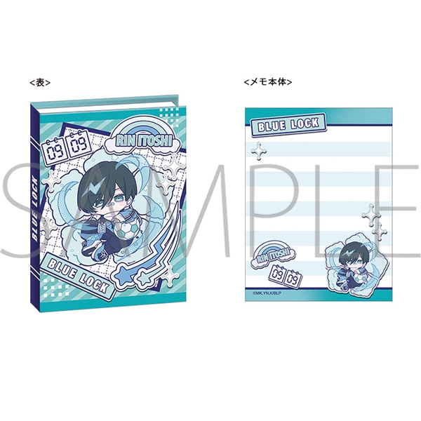 【グッズ-メモ帳】ブルーロック2期 ブック型メモ/(ぱすてるぽっぷ)糸師 凛
