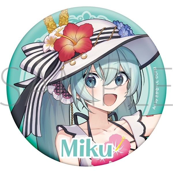 【グッズ-バッチ】初音ミクシリーズ 缶バッジ/初音ミク　水着
