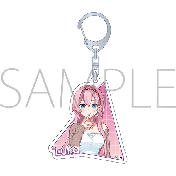 【グッズ-キーホルダー】初音ミクシリーズ アクリルキーホルダー/巡音ルカ　夏コーデ
