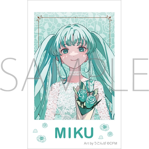 【グッズ-ブロマイド】初音ミクシリーズ チェキプリント/初音ミク　パーティードレス　Art by うごんば
