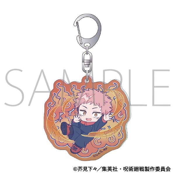 【グッズ-キーホルダー】呪術廻戦　第2期 オーロラアクリルキーホルダー/虎杖 悠仁　ぱすてるぽっぷ
