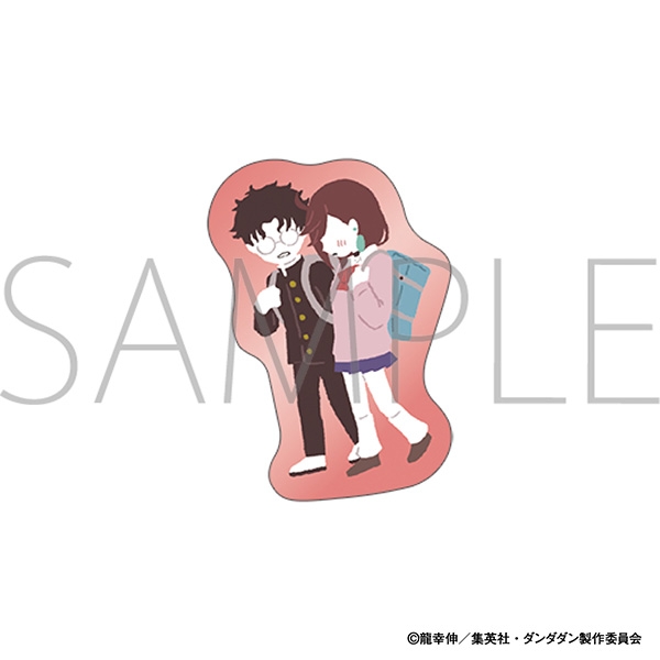 【グッズ-ピンバッチ】ダンダダン ピンズ/モモ&オカルン B　ゆるパレット
