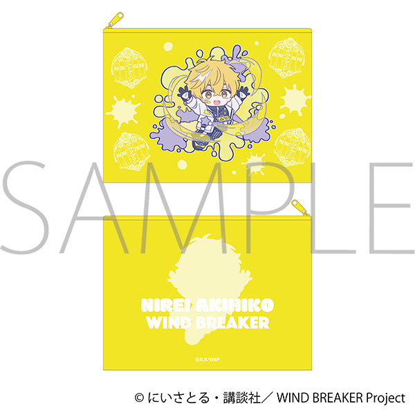 【グッズ-ポーチ】WIND BREAKER フラットポーチ/楡井 秋彦　ぱすてるぽっぷ
