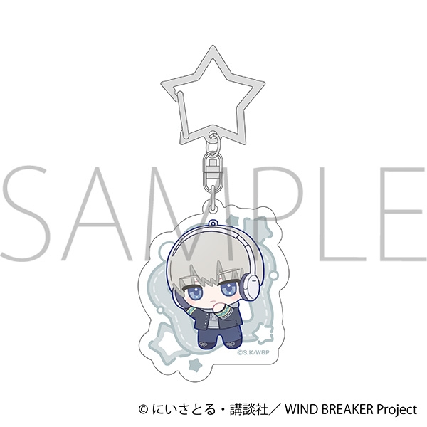 【グッズ-キーホルダー】WIND BREAKER アクリルキーホルダー/梶 蓮　ぬいパル すきっぷ
