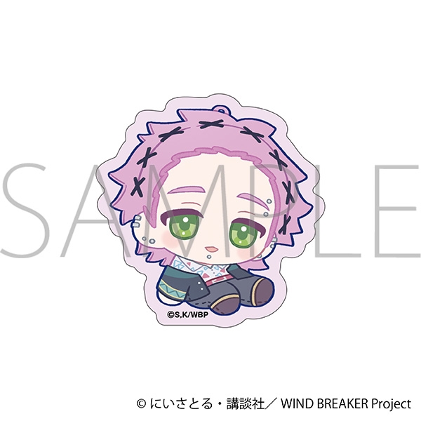 【グッズ-ステッカー】WIND BREAKER ステッカー/桐生 三輝　ぬいパル すきっぷ
