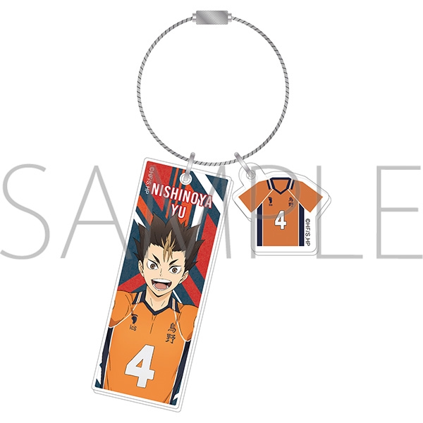 【グッズ-キーホルダー】ハイキュー!! 2連アクリルキーホルダー 西谷夕 みんなの背番号!
