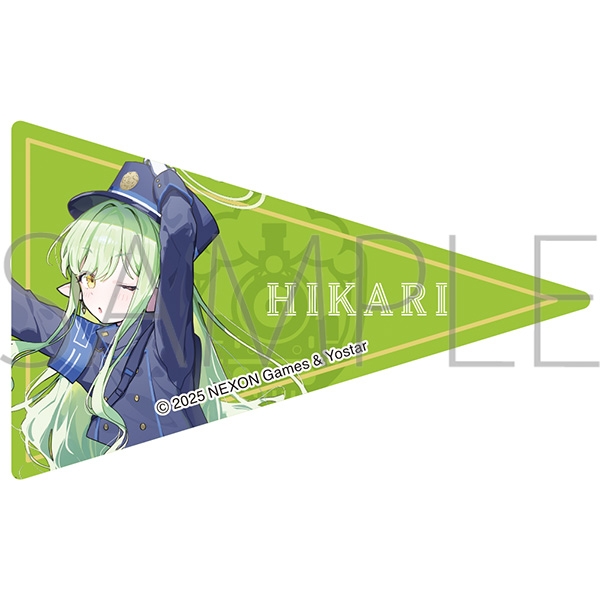 【グッズ-ステッカー】ブルーアーカイブ (ブルアカ) ペナント風ステッカー/ヒカリ
