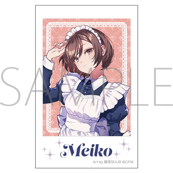 【グッズ-ブロマイド】初音ミクシリーズ チェキプリント/MEIKO　メイド&執事　Art by 藤実なんな
