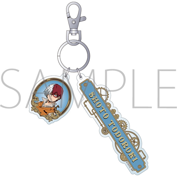 【グッズ-キーホルダー】僕のヒーローアカデミア 2連アクリルキーホルダー　轟　焦凍　スチームパンクver.
