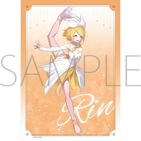 【グッズ-ポスター】初音ミクシリーズ ミニクリアポスター/鏡音リン
