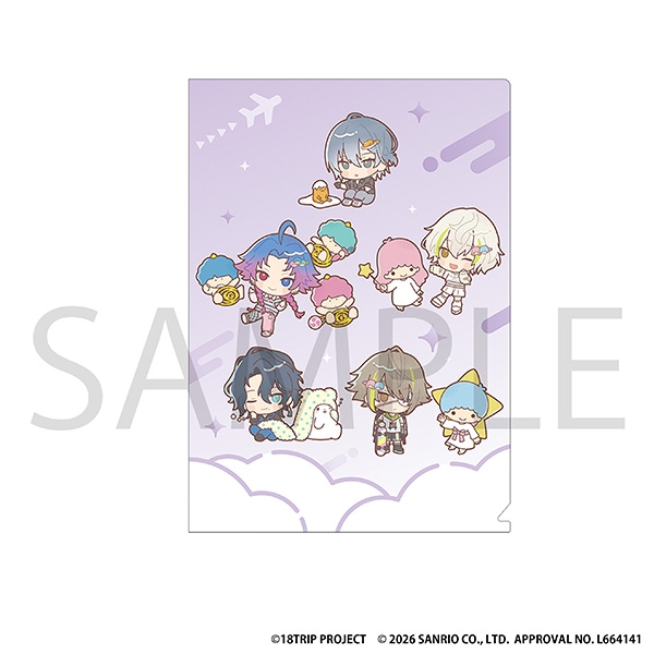 【グッズ-クリアファイル】18TRIP クリアファイル/夜班 サンリオキャラクターズ