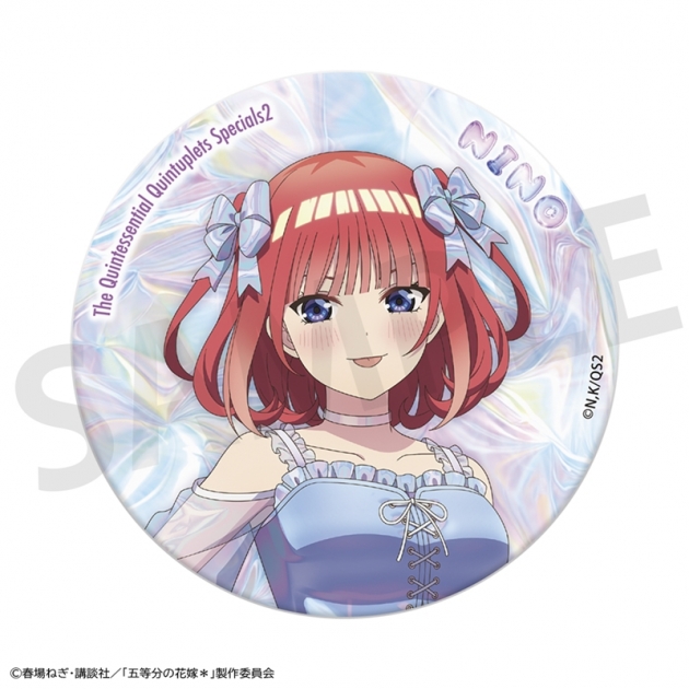 【グッズ-バッチ】五等分の花嫁* おおきなキラキラ缶バッジ 中野二乃
