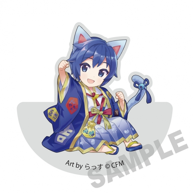 【グッズ-置きもの】「初音ミク×招き猫」 ゆらゆらアクリルブロック KAITO Art by らっす
