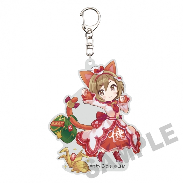 【グッズ-キーホルダー】「初音ミク×招き猫」 ダイカットアクリルキーホルダー MEIKO Art by らっす
