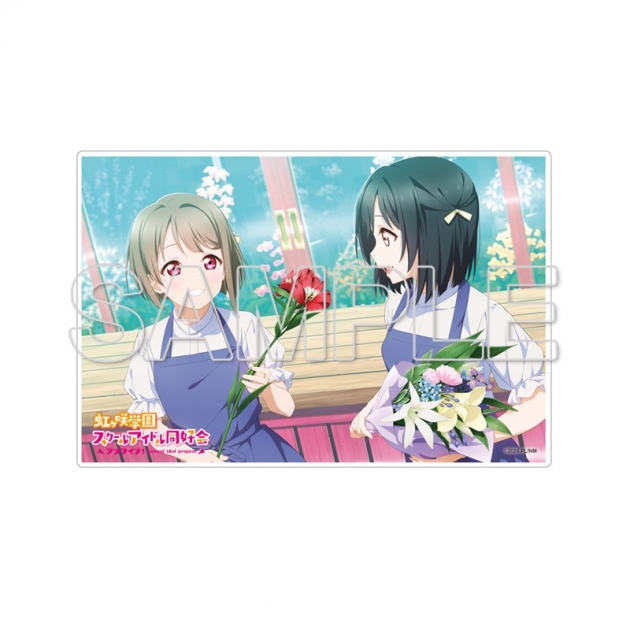 【グッズ-置きもの】『ラブライブ!虹ヶ咲学園スクールアイドル同好会 (ニジガク)』ミニアクリルプレート かすみ&栞子
