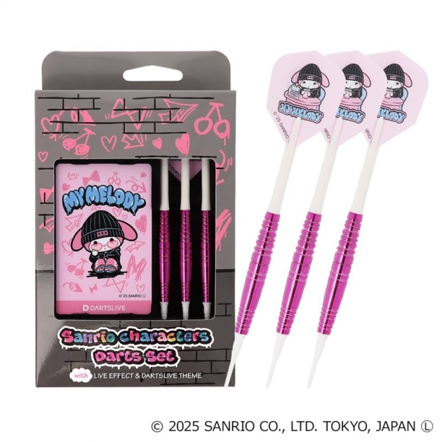 【グッズ-セットもの】Sanrio characters ダーツセット with DARTSLIVE CARD【Solid&Cool】　マイメロディ
