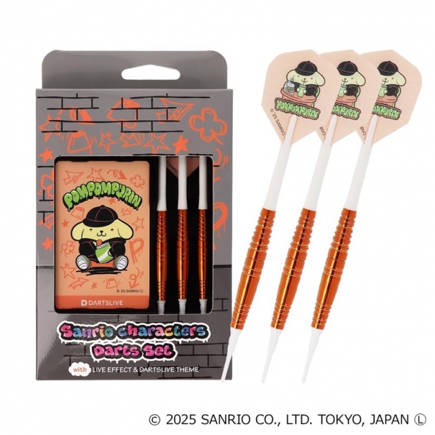 【グッズ-セットもの】Sanrio characters ダーツセット with DARTSLIVE CARD【Solid&Cool】　ポムポムプリン

