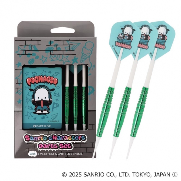 【グッズ-セットもの】Sanrio characters ダーツセット with DARTSLIVE CARD【Solid&Cool】　ポチャッコ

