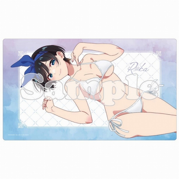 【グッズ-マット】彼女、お借りします第3期 【描き下ろし】ラバーマット 更科瑠夏(水着寝そべり)
