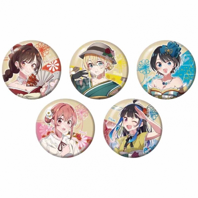 【グッズ-バッチ】彼女、お借りします 和服モダン 缶バッジ

