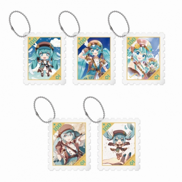 【グッズ-キーホルダー】ねんどろいど 初音ミク 100番記念展示会 トレーディングアクリルキーホルダー
