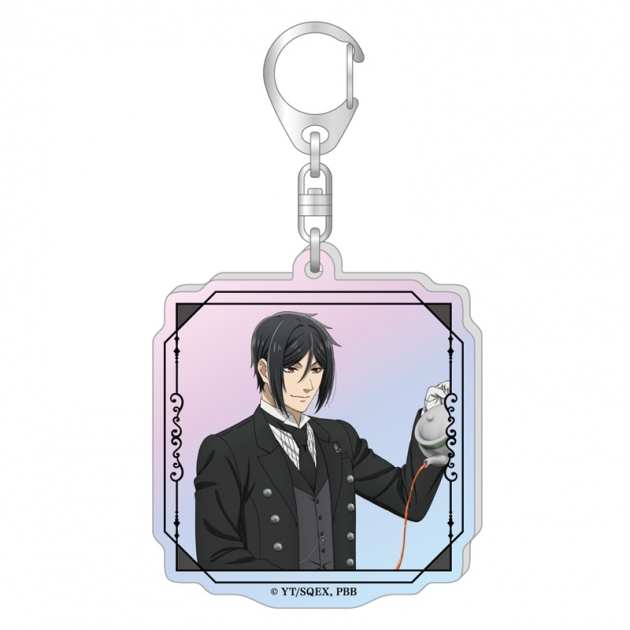 【グッズ-キーホルダー】黒執事 -緑の魔女編- 描き下ろしオーロラアクリルキーホルダー / セバスチャン・ミカエリス
