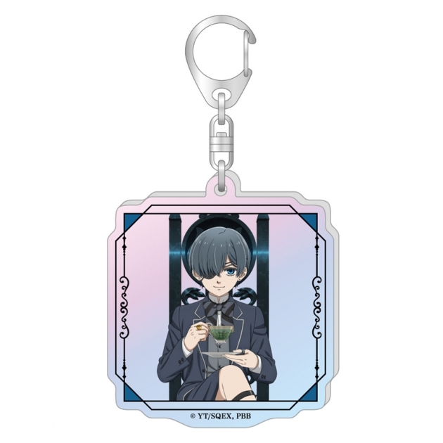 【グッズ-キーホルダー】黒執事 -緑の魔女編- 描き下ろしオーロラアクリルキーホルダー / シエル・ファントムハイヴ
