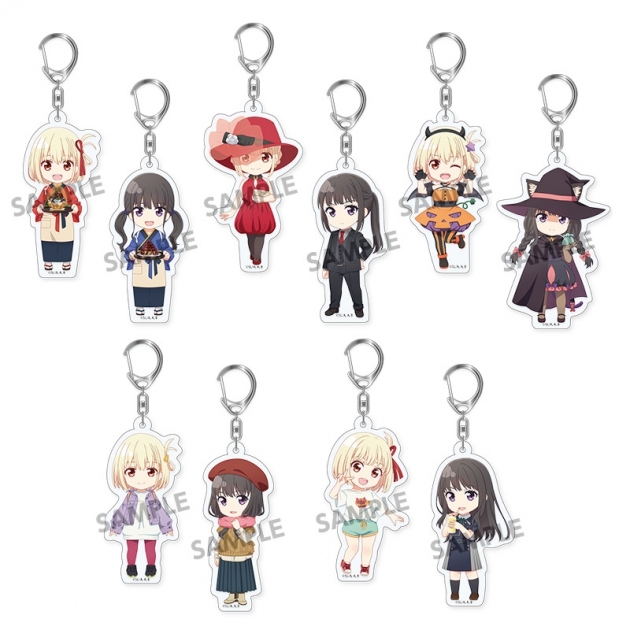 【グッズ-キーホルダー】リコリス・リコイル ぴくりる! トレーディングアクリルキーホルダー
