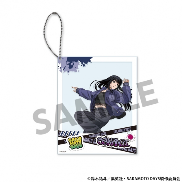 【グッズ-キーホルダー】SAKAMOTO DAYS 描き下ろしポラロイド風アクリルキーホルダー 大佛 パルクール ver.