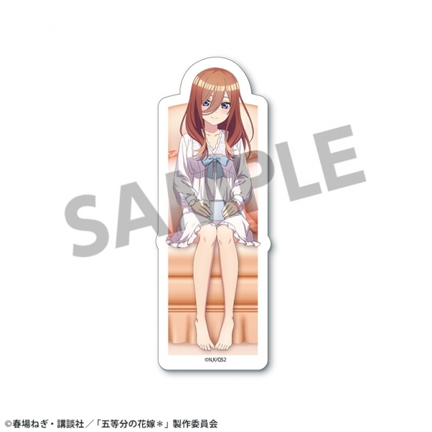 【グッズ-ステッカー】五等分の花嫁* 描き下ろしダイカットステッカー 中野三玖 ナイトウェア ver.
