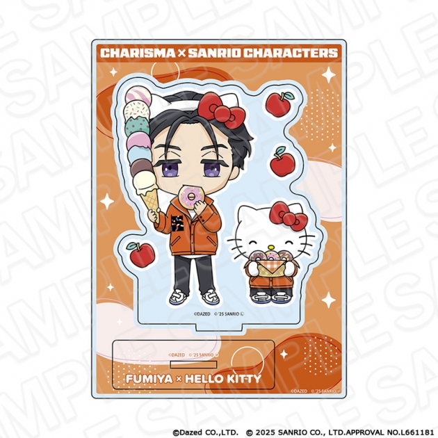 【グッズ-スタンドポップ】カリスマ × サンリオキャラクターズ シート型アクリルフィギュア 伊藤 ふみや × ハローキティ vol.2
