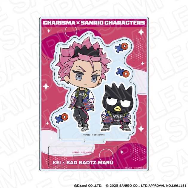【グッズ-スタンドポップ】カリスマ × サンリオキャラクターズ シート型アクリルフィギュア 猿川 慧 × バッドばつ丸 vol.2

