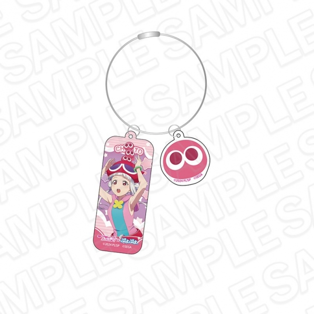 【グッズ-キーホルダー】ラブライブ!スーパースター!!×ぷよぷよ ワイヤーキーホルダー 嵐 千砂都
