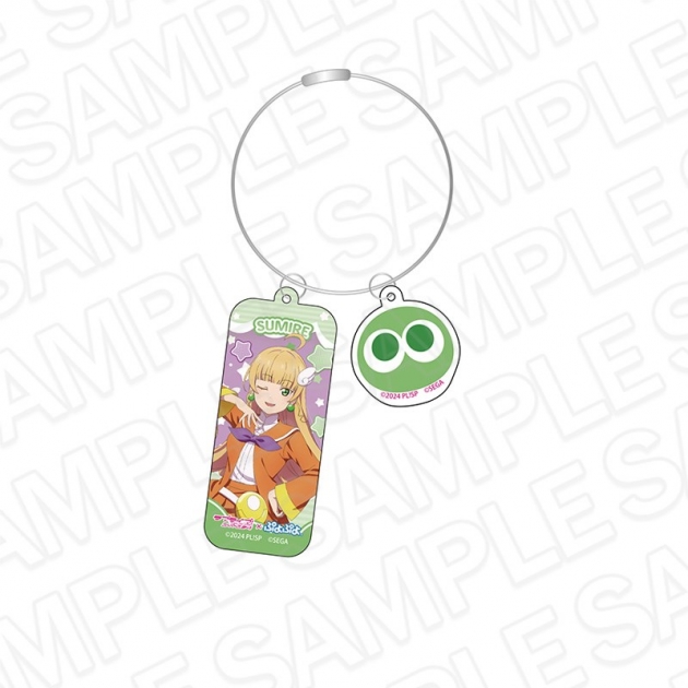 【グッズ-キーホルダー】ラブライブ!スーパースター!!×ぷよぷよ ワイヤーキーホルダー 平安名すみれ
