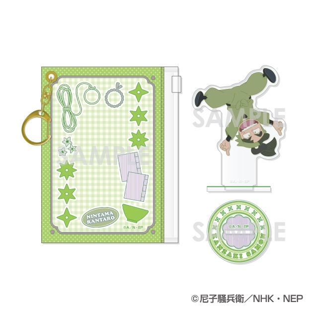 【グッズ-スタンドポップ】忍たま乱太郎 ポーチ入りアクリルスタンド 6.神崎左門
