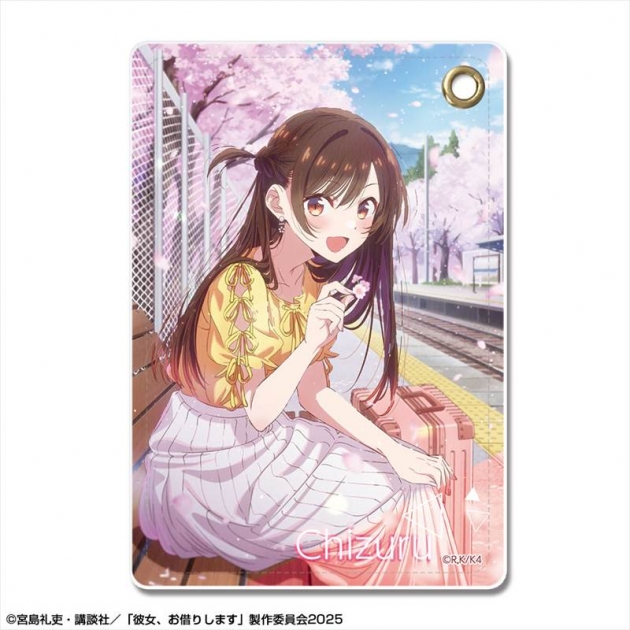 【グッズ-パスケース】彼女、お借りします レザーパスケース Ver.4 デザイン01(水原千鶴)
