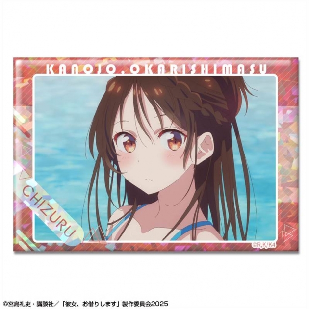 【グッズ-バッチ】彼女、お借りします ホログラム缶バッジ Ver.3 デザイン03(水原千鶴/C)
