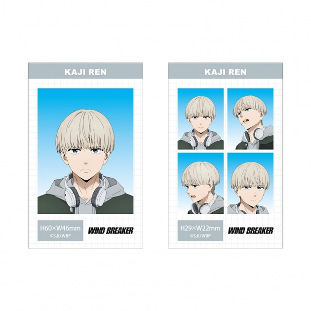 【グッズ-ブロマイド】WIND BREAKER 証明写真風ブロマイドセット【梶蓮】
