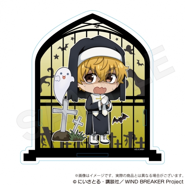 【グッズ-ペン立て】WIND BREAKER アクリルペンスタンド ブラックハロウィンver. 楡井秋彦
