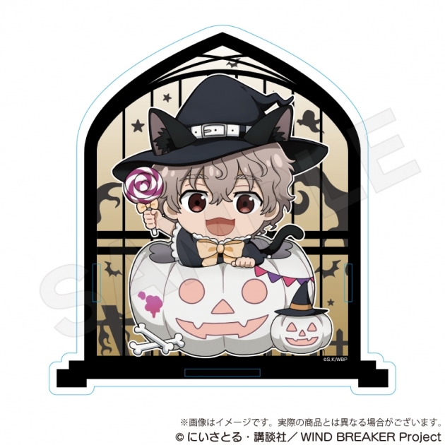 【グッズ-ペン立て】WIND BREAKER アクリルペンスタンド ブラックハロウィンver. 兎耳山丁子
